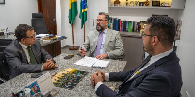 Em reunião com Gonzaga, Alan Rick anuncia devolução de R$ 45 milhões para recuperação da BR-364 no Acre