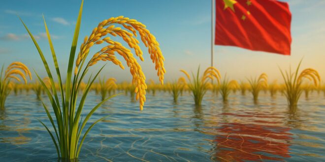 Cientistas chineses criam tipo de arroz que cresce em água do mar
