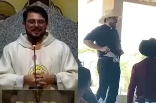 Padre leiloa cueca por R$ 3 mil e culpa “funcionária do capeta”