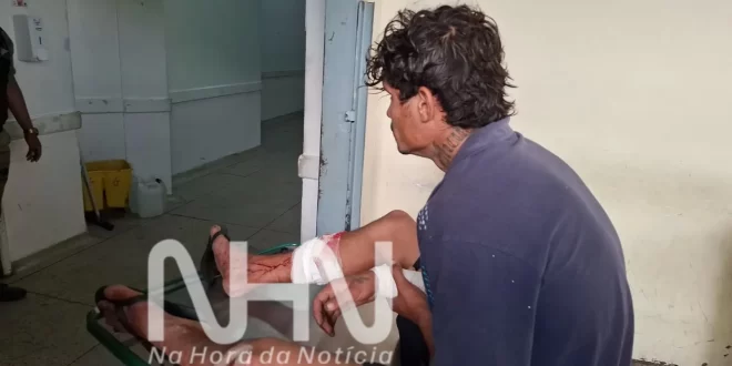 Violência em Rio Branco: espancado por membros de facção vai parar no PS com fraturas múltiplas