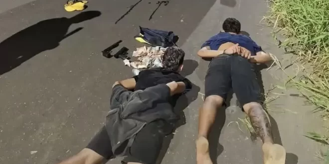 Violência no Acre: adolescentes assaltam supermercado e trocam tiros com a polícia