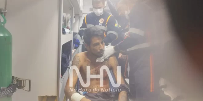 Violência em Rio Branco: tenta defender o pai e acaba ferido a golpes de faca