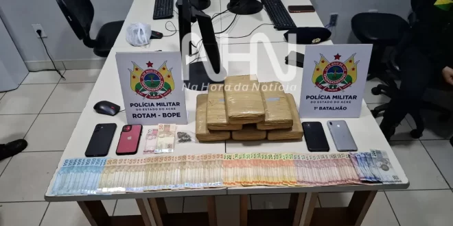 Drogas em Rio Branco: polícia apreende mala cheia de maconha
