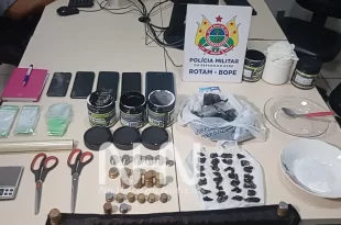 Drogas em Rio Branco: dois são presos com cocaína e itens de preparo e comercialização