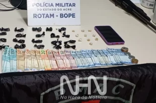 Tráfico em Rio Branco: mulher é presa em flagrante com drogas