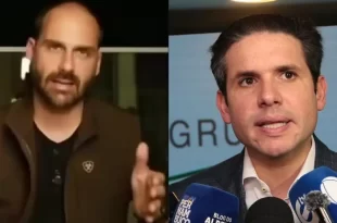Motta desagrada a todos: Eduardo Bolsonaro chama presidente da Câmara de bonequinha de Moraes