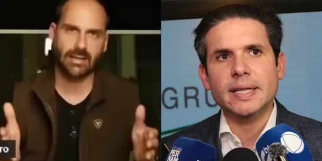Motta desagrada a todos: Eduardo Bolsonaro chama presidente da Câmara de bonequinha de Moraes