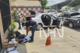 Violência em Rio Branco: perícia papiloscópica é realizada em apartamento e veículo de Moisés Alencastro