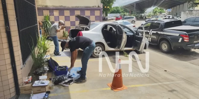 Violência em Rio Branco: perícia papiloscópica é realizada em apartamento e veículo de Moisés Alencastro