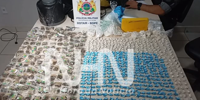 Drogas em Rio Branco: polícia descobre esconderijo de entorpecentes após prisão de mulher
