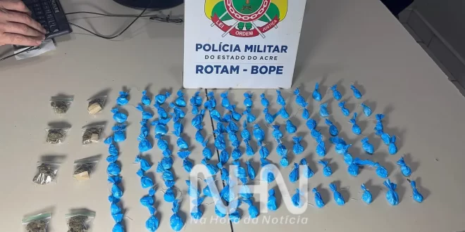 Drogas em Rio Branco: ROTAM apreende drogas em casa abandonada