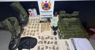 Violência em Rio Branco: Força Tática recupera arma furtada e apreende munições e drogas em chácara