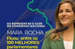 Mara Rocha foi considerada por três anos consecutivos a parlamentar mais atuante do Acre, pelo Ranking dos Políticos