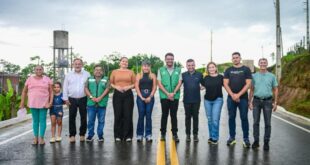 Governador Gladson Camelí entrega pavimentação de vias urbanas em Tarauacá