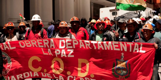 Sem acordo com governo, sindicatos da Bolívia anunciam bloqueio das rodovias do país