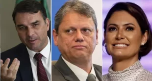 Michelle compartilha vídeo de Tarcísio como vingança contra Flávio