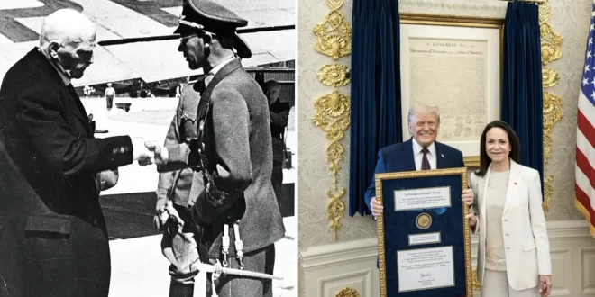 Não inovou: antes de Maria Corina Machado, escritor norueguês deu seu Nobel ao nazista Goebbels