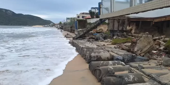 Paraíso ameaçado: praias de Santa Catarina estão sumindo em meio à crise climática