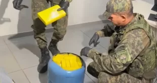 Drogas no Acre: jovem de 19 anos é presa com 22 kg de cocaína dissimulada em botijão de gás