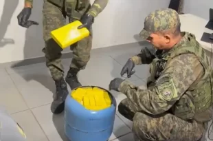 Drogas no Acre: jovem de 19 anos é presa com 22 kg de cocaína dissimulada em botijão de gás