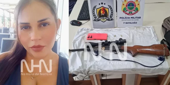 Violência em Rio Branco: PM prende mulher com arma de fogo e luneta