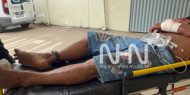 Violência em Rio Branco: monitorado por tornozeleira eletrônica é agredido a golpes de terçado e ripadas