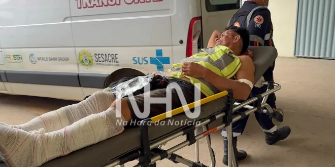 Violência em Rio Branco: grupo agride e espanca homem deixando-o com as duas pernas quebradas
