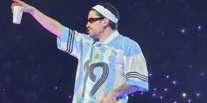 Bad Bunny entra em coro contra Milei em show em Buenos Aires