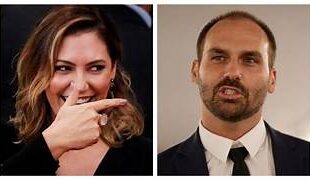 Michelle publica vídeo fritando bananas para provocar Eduardo Bolsonaro