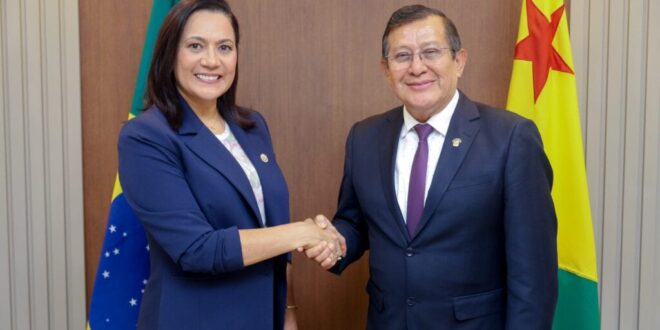 Governadora em exercício Mailza recebe deputado do Peru e fortalece agenda de integração para ampliar exportações entre Brasil e o país andino