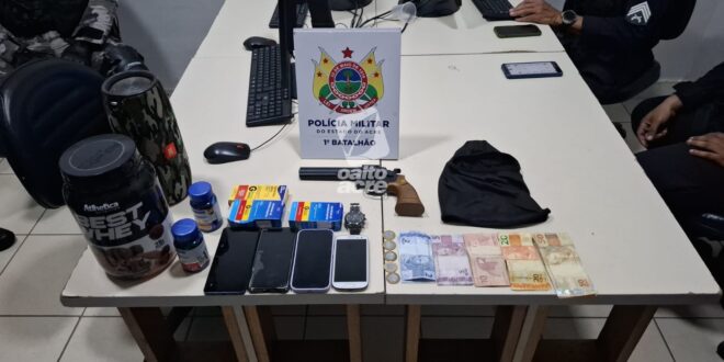 Violência em Rio Branco: dupla de 19 anos é presa após assaltar farmácia