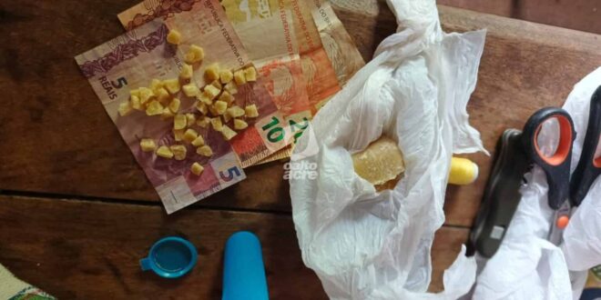 Drogas no Acre: PCAC fecha ‘Boca do Índio’ com mais de 80 pedras de crack