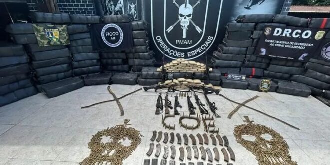Drogas na Amazônia: Forças de Segurança apreendem 4 toneladas de drogas e arsenal de guerra