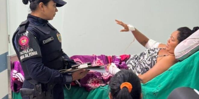 Patrulha Maria da Penha visita vítima de tentativa de feminicídio