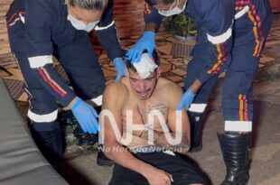 Violência em Rio Branco: garçom é perseguido por motociclista e espancado com golpes de ripa