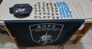 Drogas em Rio Branco: homem com 89 porções de droga é preso pela ROTAM Alfa