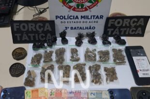 Drogas em Rio Branco: quatro adolescentes são apreendidos por tráfico