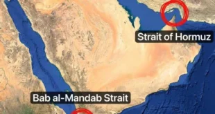 Iêmen ameaça fechar estreito estratégico de Bab al-Mandab em apoio ao Irã