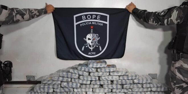 Drogas em Rio Branco: Bope apreende 37 quilos de skunk, haxixe e ecstasy