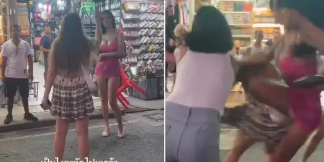 Turista bêbada provoca garotas de programa e é espancada no meio da rua