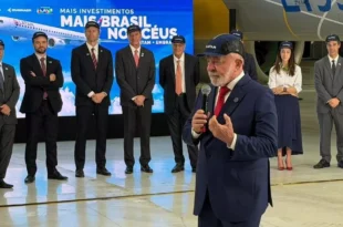 Embraer e Latam: Lula destaca integração entre indústria e aviação e empresa anuncia investimentos bilionários no Brasil