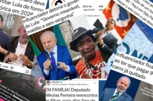 Diz-me com quem andas: perfis de fofoca nas redes, bancados por bets, atacam Lula e promovem Tarcísio