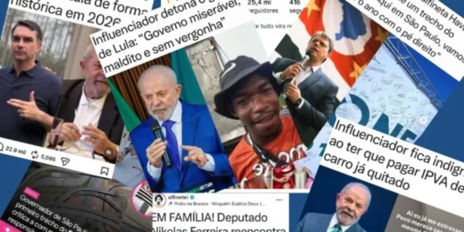 Diz-me com quem andas: perfis de fofoca nas redes, bancados por bets, atacam Lula e promovem Tarcísio