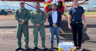 Aeronave do Corpo de Bombeiros realiza primeiro voo para transporte de órgão