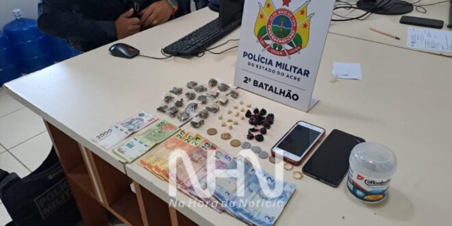 Drogas em Rio Branco: grávida suspeita de tráfico é presa pela Força Tática