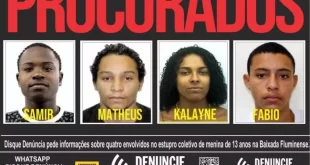 Epidemia de crimes: menina de 13 anos é estuprada por sete no RJ