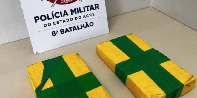Drogas no Acre: PM apreende 2 kg de cocaína e 200 munições em abordagens na BR-364