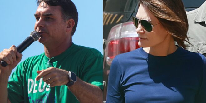 Cabo de guerra: Michelle puxa para um lado e Flávio Bolsonaro para outro