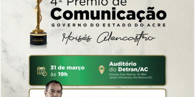 Governo lança 4º Prêmio de Comunicação nesta terça com palestra do jornalista Clayton Conservani