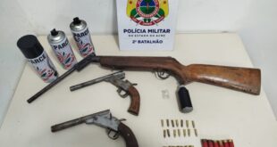 Violência em Rio Branco: PM evita confronto entre facções criminosas e apreende armas que seriam usadas para matar rivais